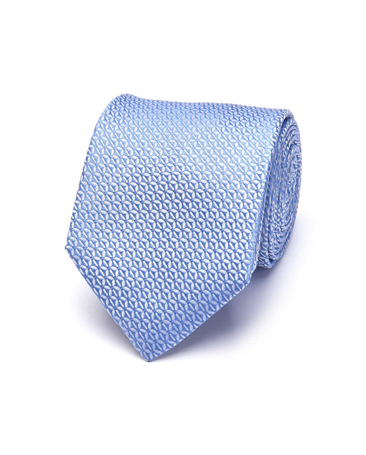 Minimal Light Blue Silk Tie