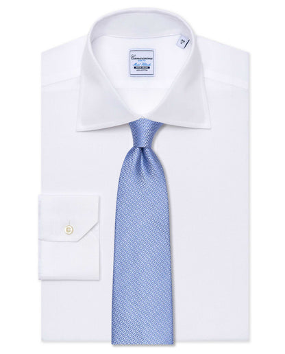 Minimal Light Blue Silk Tie