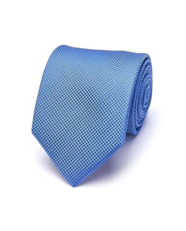 Solid Light Blue Silk Tie