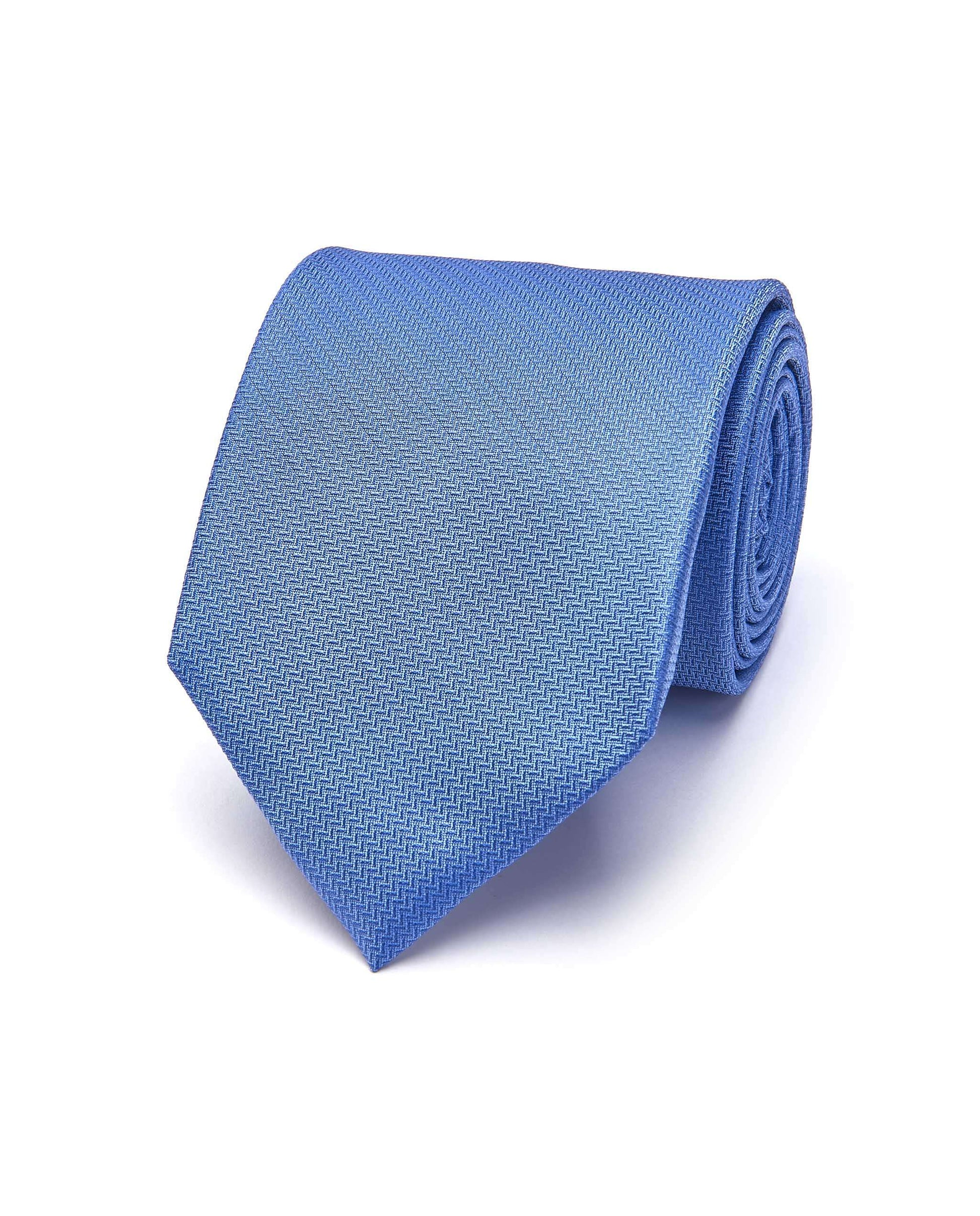 Office Wear Light Blue Silk Tie
