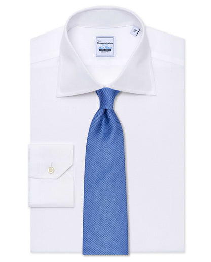 Designer Blue Plain Silk Tie