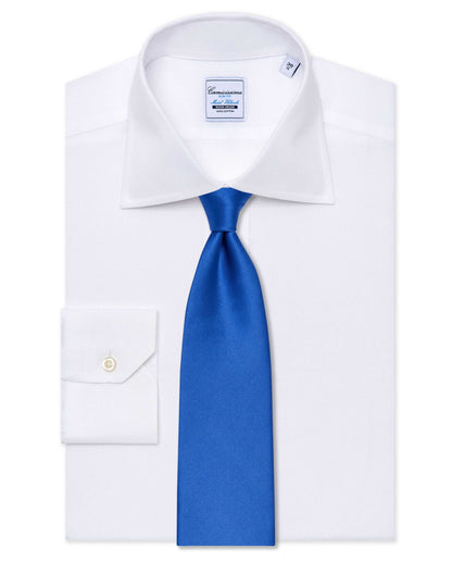 Self Design Blue Silk Tie