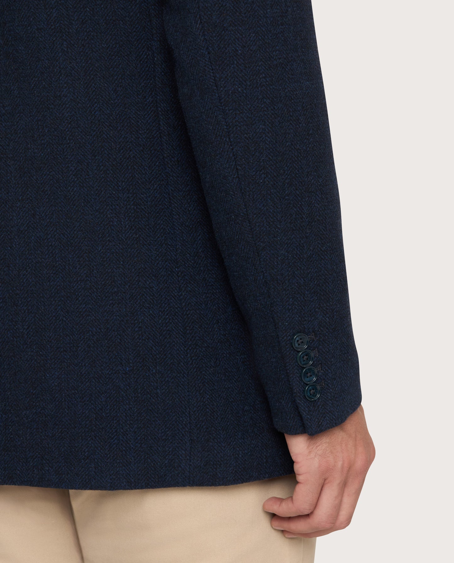 Camicissima Blend Wool Herringbone Coat