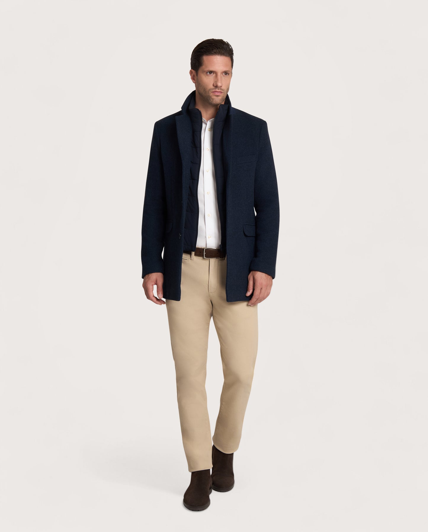 Camicissima Blend Wool Herringbone Coat