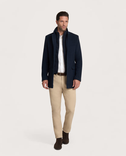 Camicissima Blend Wool Herringbone Coat