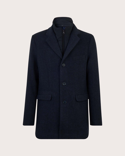 Camicissima Blend Wool Herringbone Coat