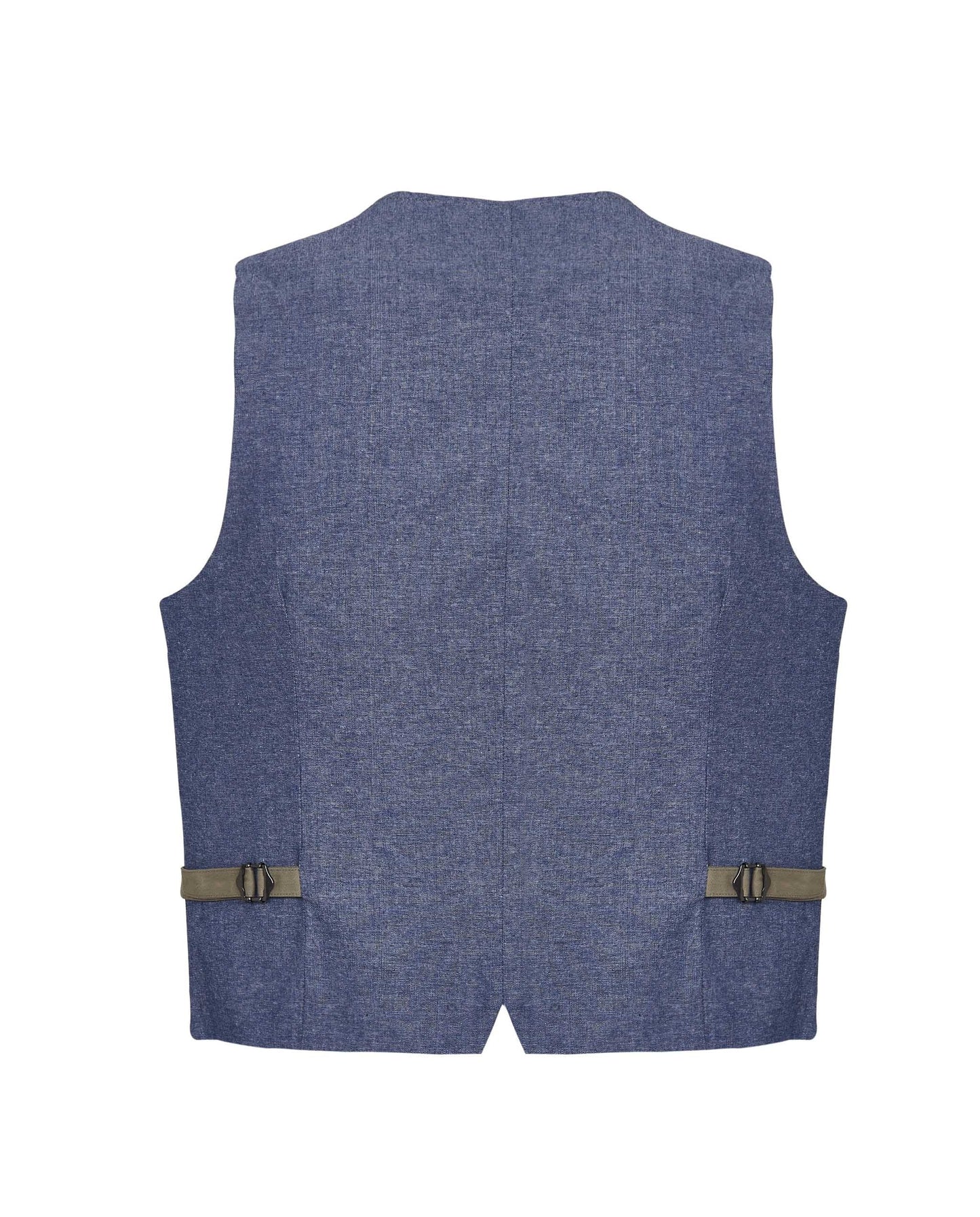 Camicissima Men's Herringbone Waistcoat - Sartorial Gilet | Designer Fit in Stretch Cotton