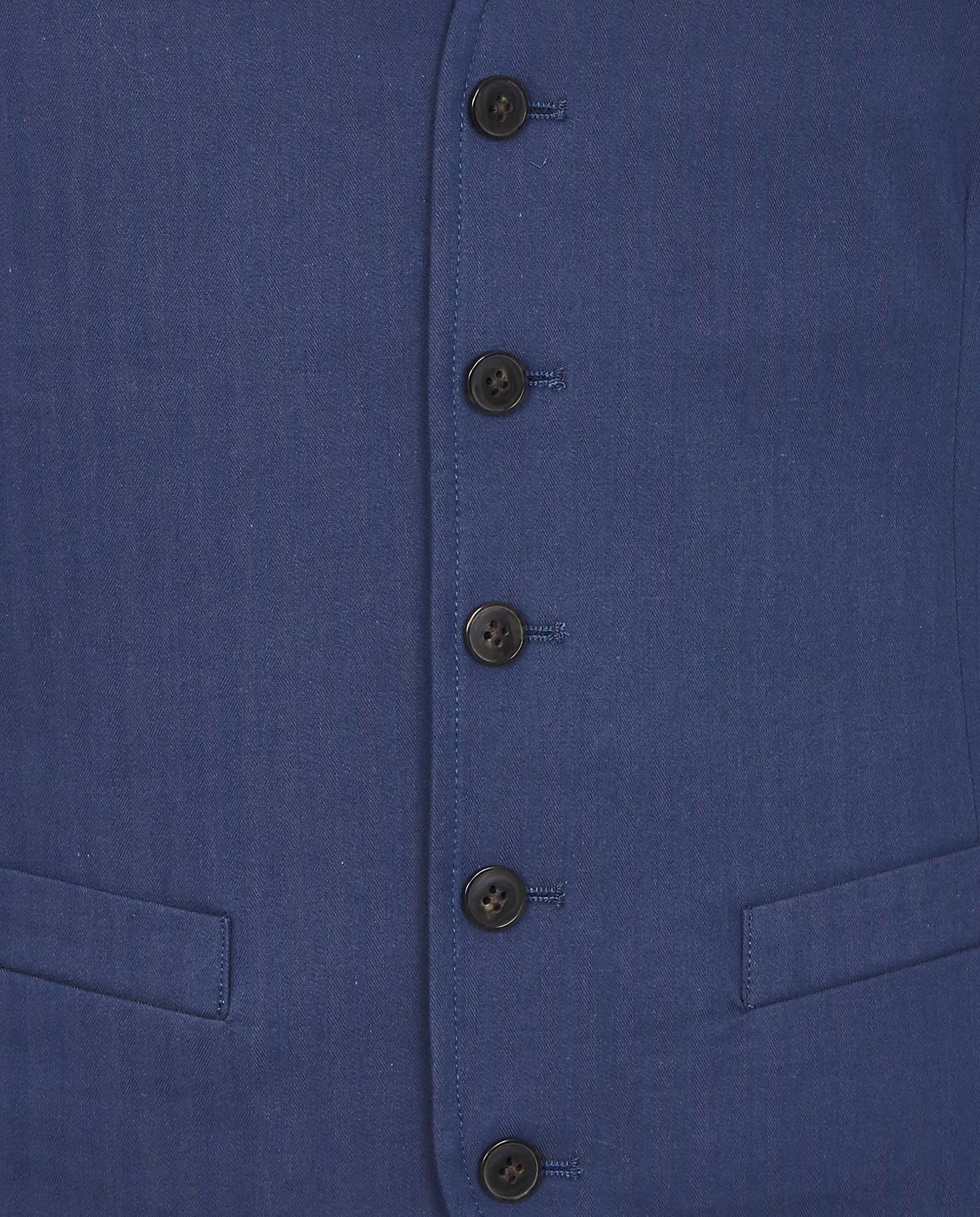 Camicissima Men's Herringbone Waistcoat - Sartorial Gilet | Designer Fit in Stretch Cotton