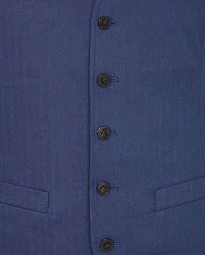 Camicissima Men's Herringbone Waistcoat - Sartorial Gilet | Designer Fit in Stretch Cotton