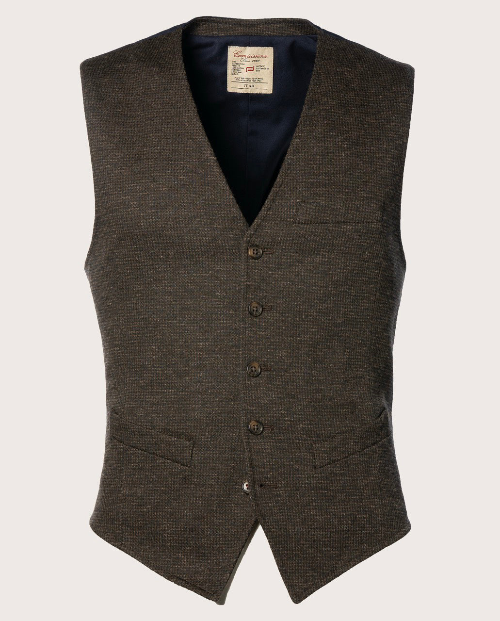 Camicissima Brown Jersey Sartorial Gilet