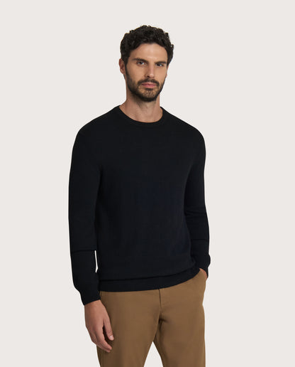 Camicissima Black Blend Cashmere Crew Neck Sweater