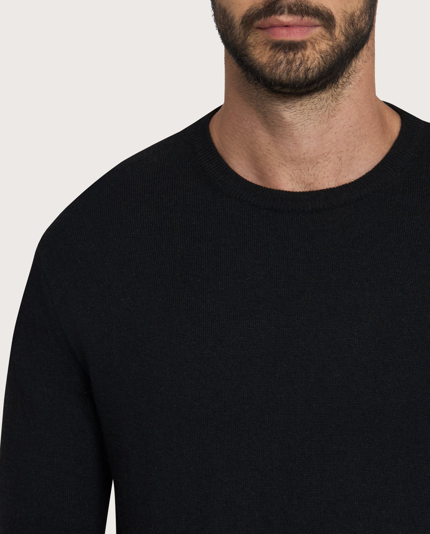 Camicissima Black Blend Cashmere Crew Neck Sweater