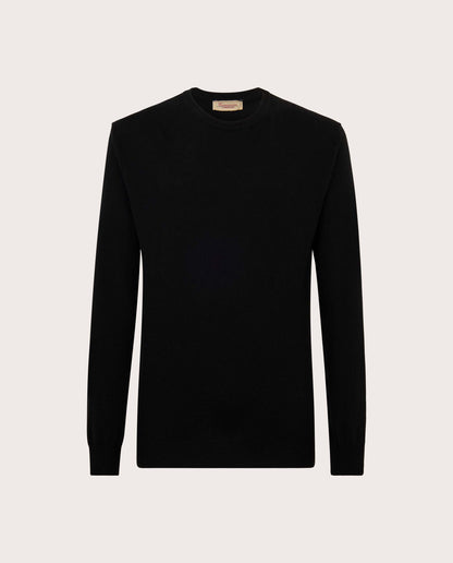 Camicissima Black Blend Cashmere Crew Neck Sweater
