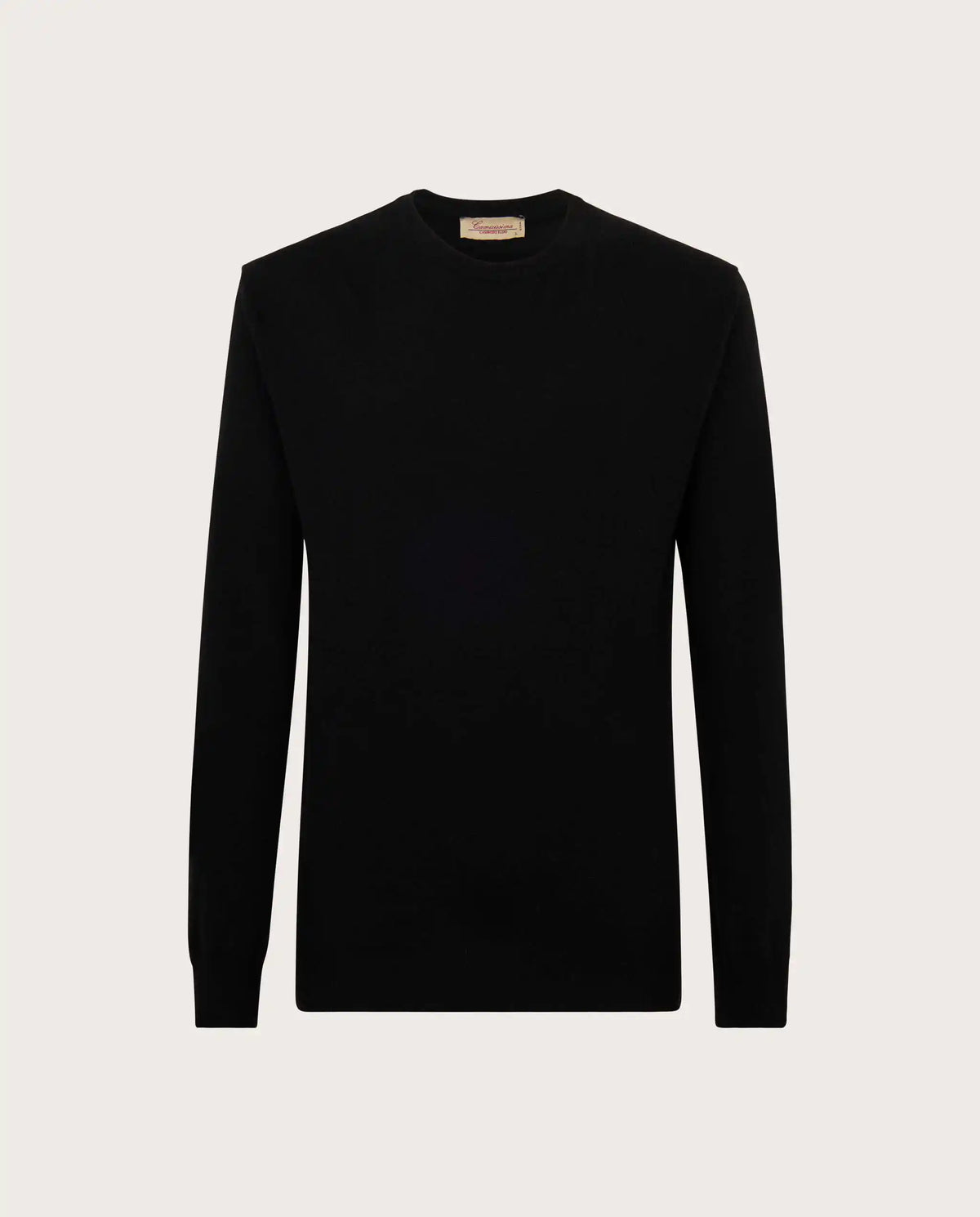 Camicissima Black Blend Cashmere Crew Neck Sweater