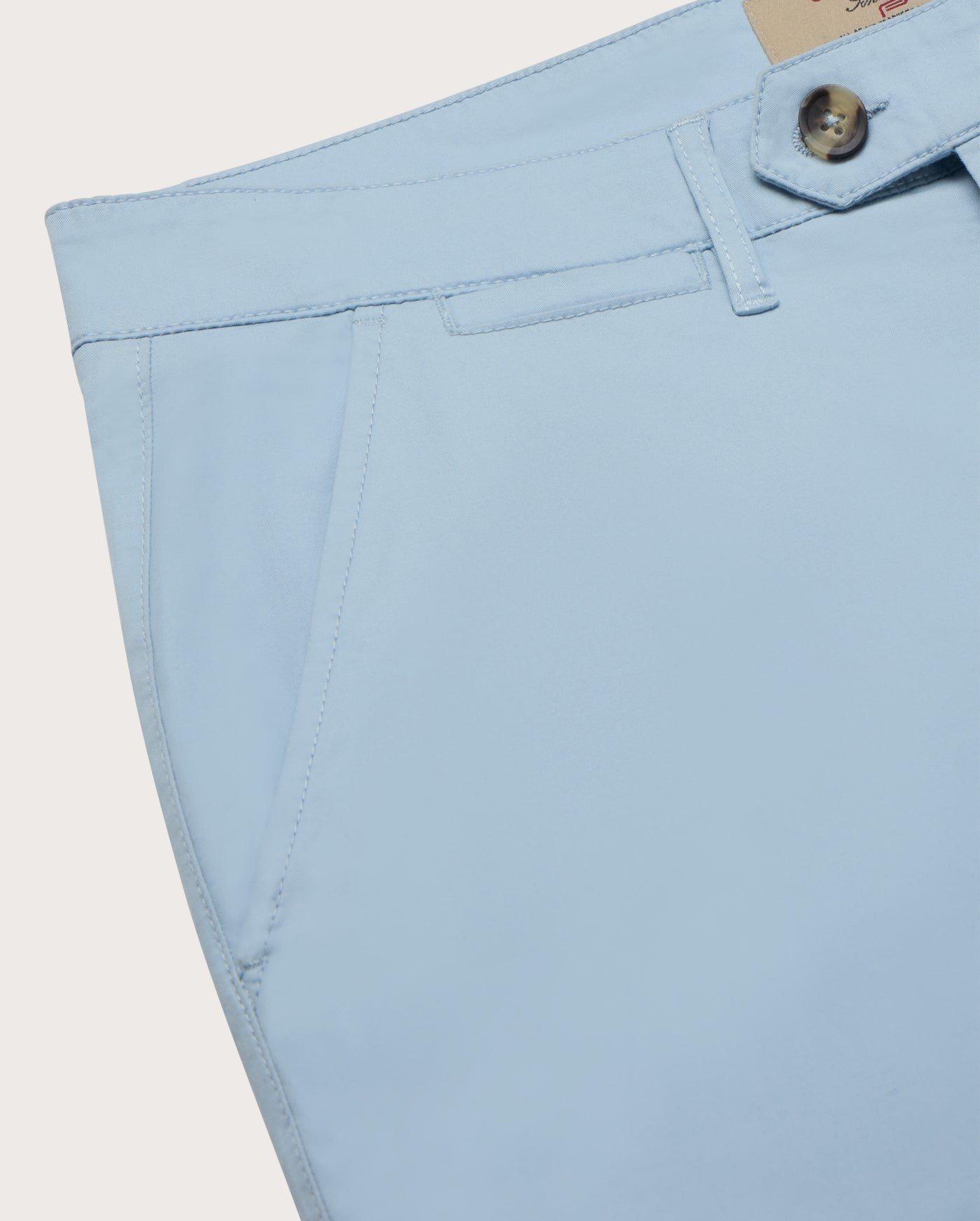 Camicissima Men's Twill Chino Pants - LIGHT BLUE | PLAIN