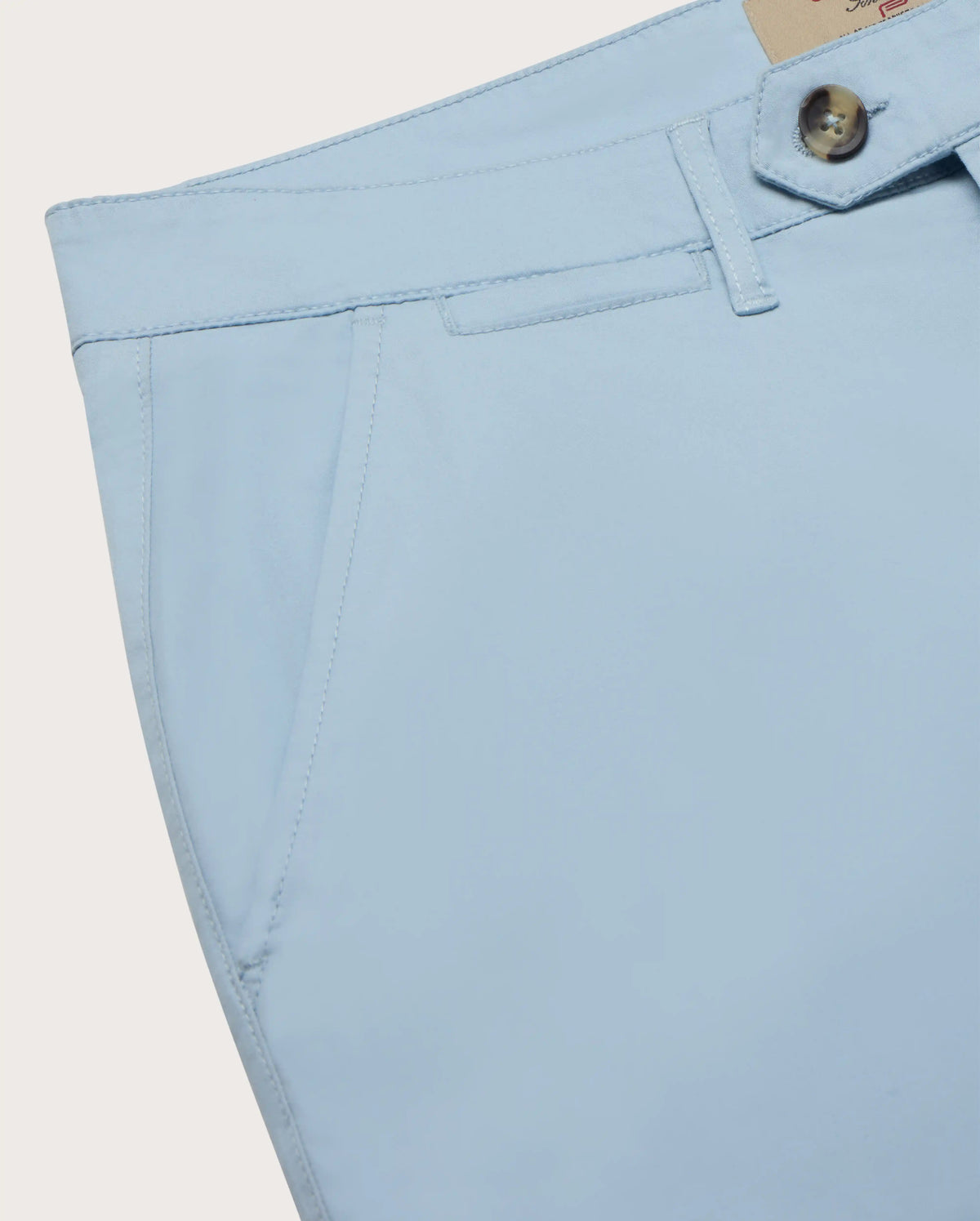 Camicissima Men's Twill Chino Pants - LIGHT BLUE | PLAIN