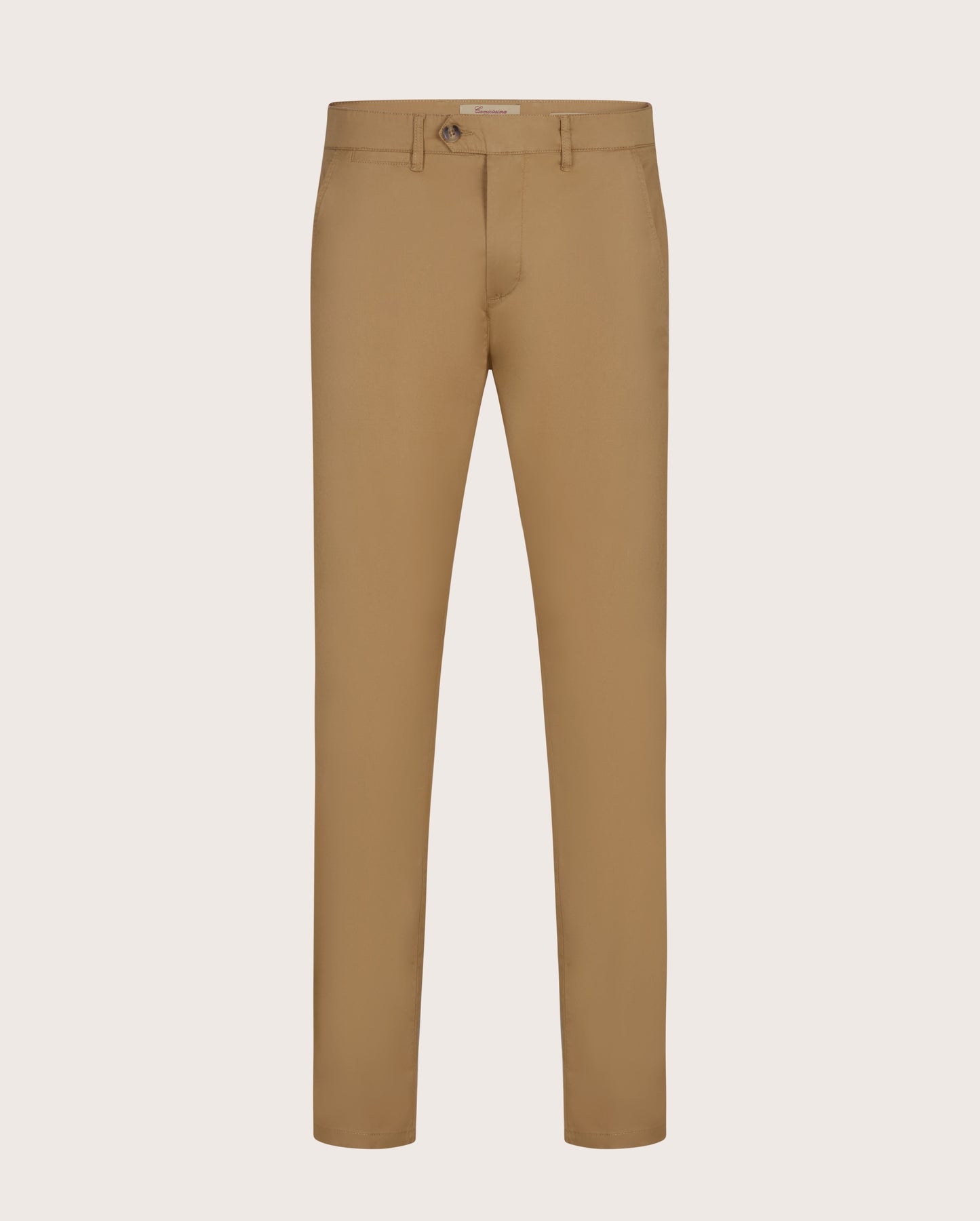 Camicissima Men's Twill Chino Pants - BEIGE | PLAIN