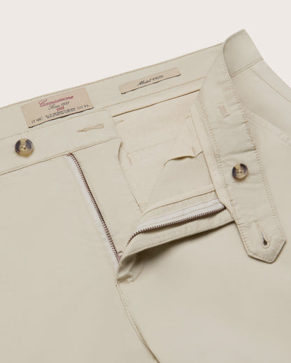 Camicissima Men's Twill Chino Pants - LIGHTBEIGE | PLAIN