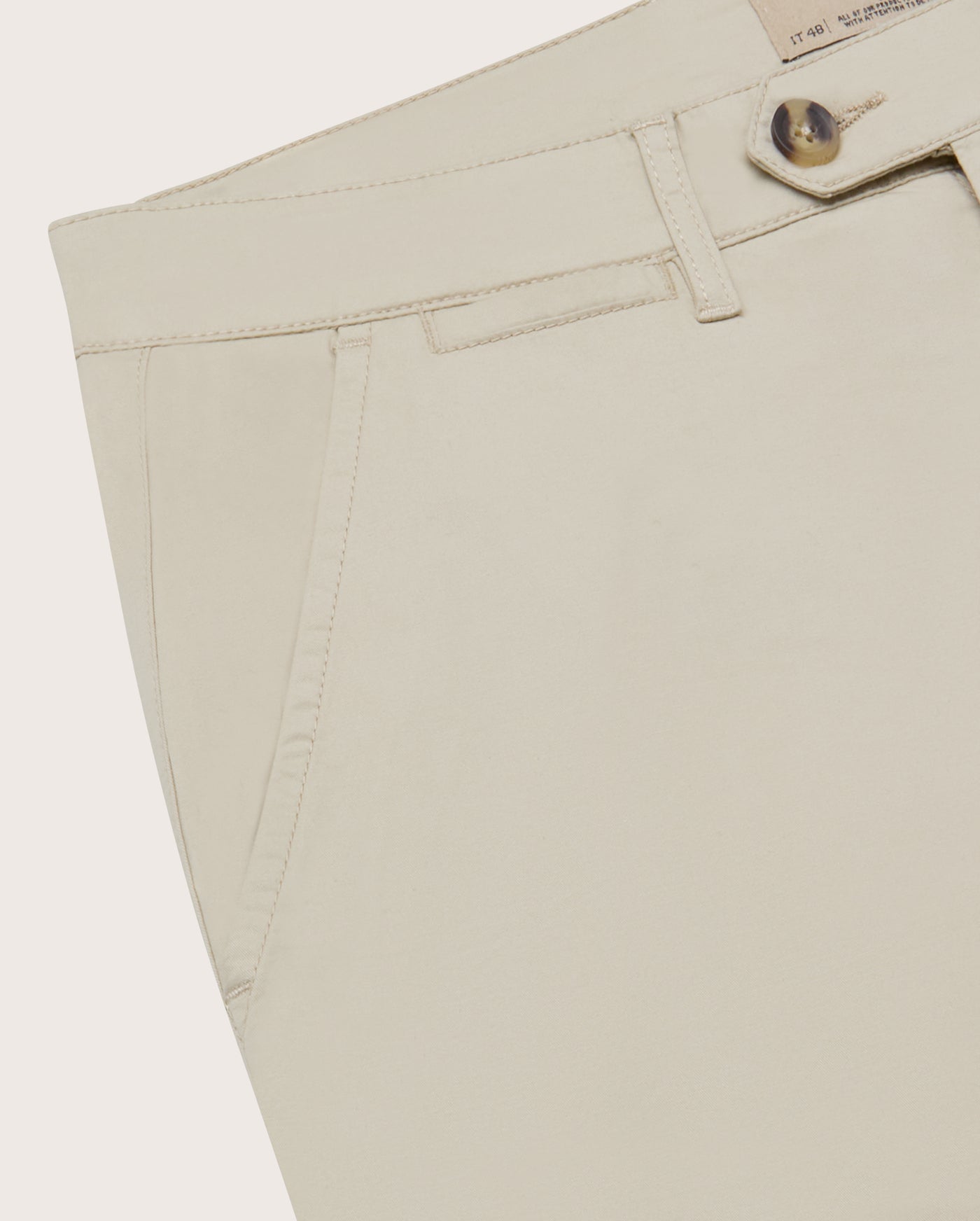 Camicissima Men's Twill Chino Pants - LIGHTBEIGE | PLAIN