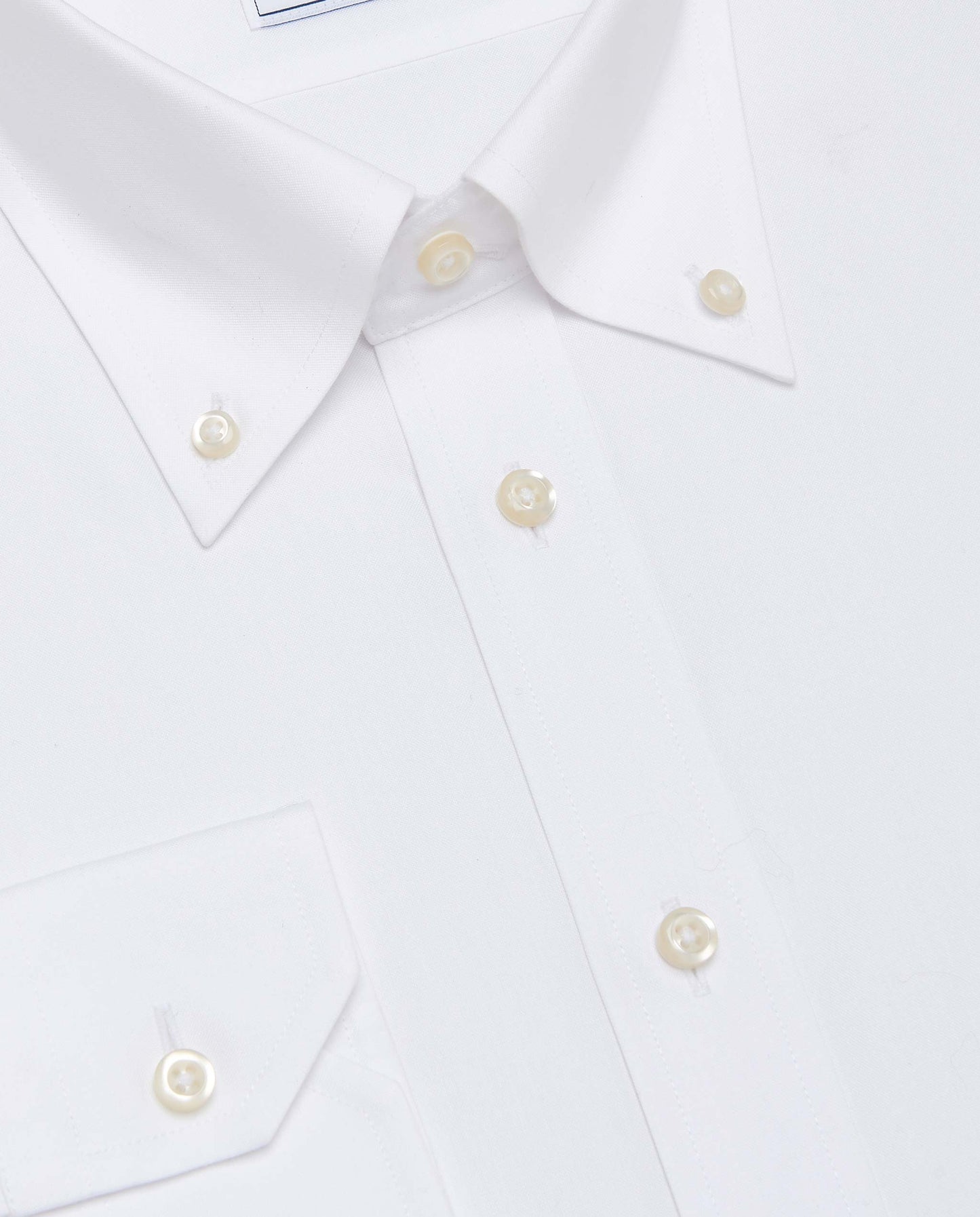 Camicissima Men’s Slim Fit Button-Down Shirt – White | Non-Iron Permanent | Full Sleeves