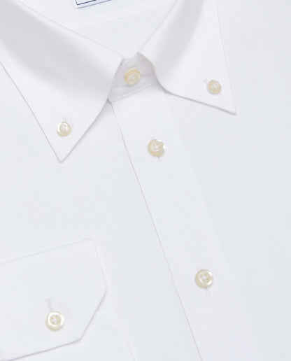 Camicissima Men’s Slim Fit Button-Down Shirt – White | Non-Iron Permanent | Full Sleeves