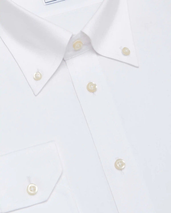 Camicissima Men’s Slim Fit Button-Down Shirt – White | Non-Iron Permanent | Full Sleeves
