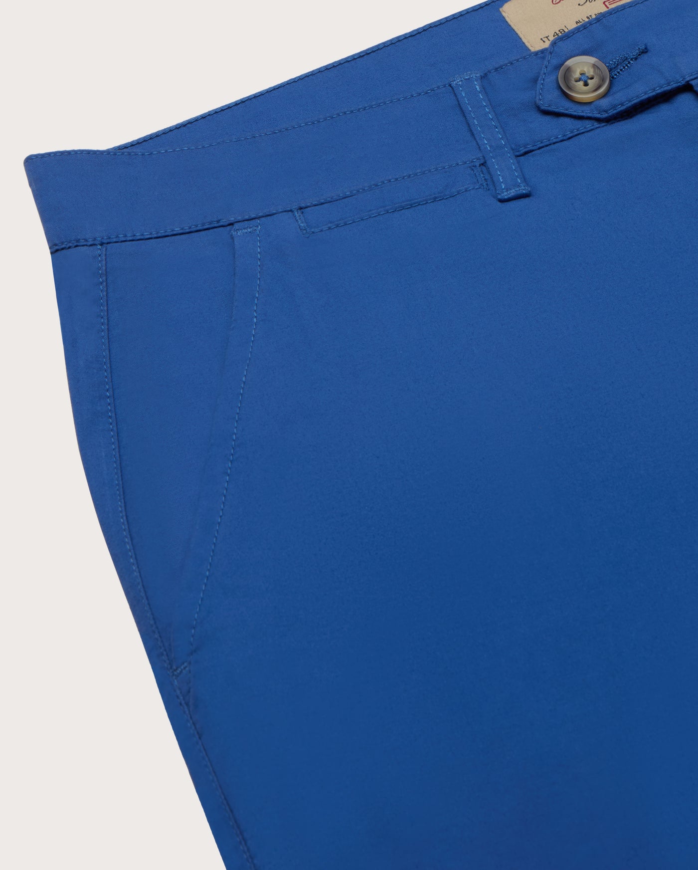 Camicissima Men's Twill Chino Pants - AZURE | PLAIN