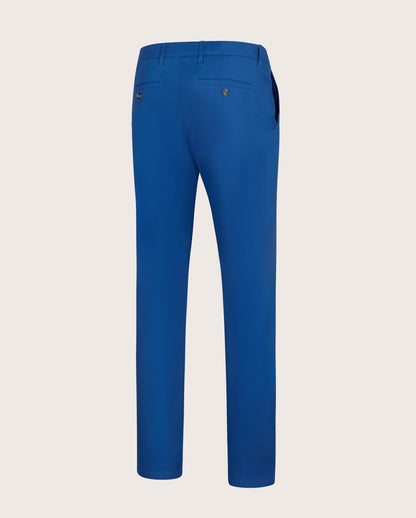 Camicissima Men's Twill Chino Pants - AZURE | PLAIN