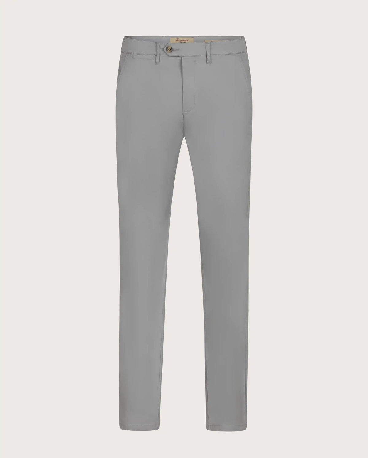 Camicissima Men's Twill Chino Pants - LIGHT GREY | PLAIN