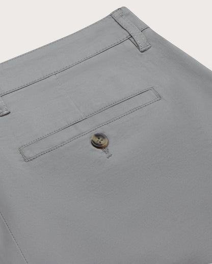 Camicissima Men's Twill Chino Pants - LIGHT GREY | PLAIN