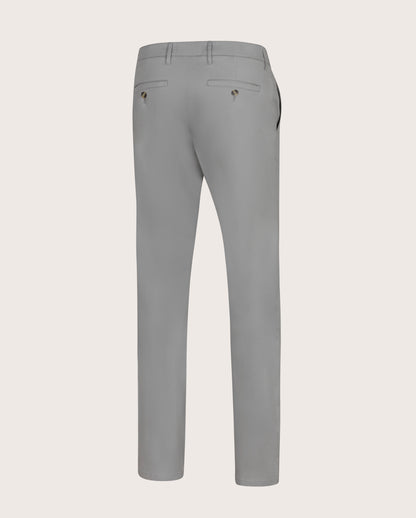 Camicissima Men's Twill Chino Pants - LIGHT GREY | PLAIN