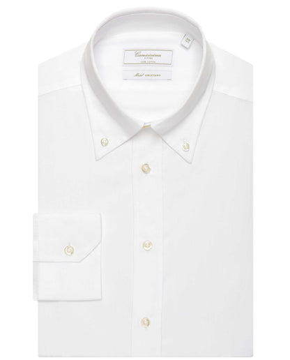 Camicissima Men’s Classic White Permanent Press Shirt
