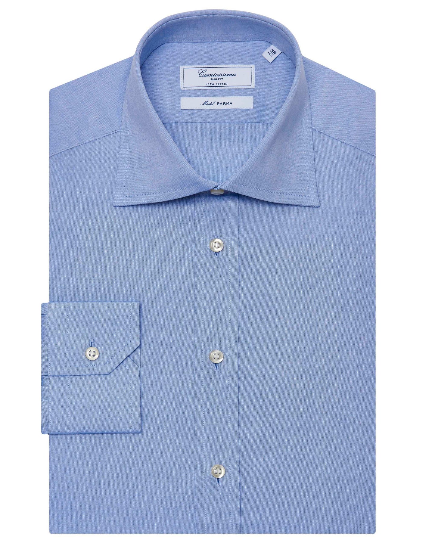 Classic Azure Permanent Slim Fit Shirt for Men