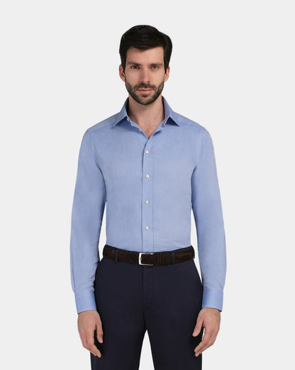Camicissima Permanent Press Men’s Slim Fit Azure Shirt