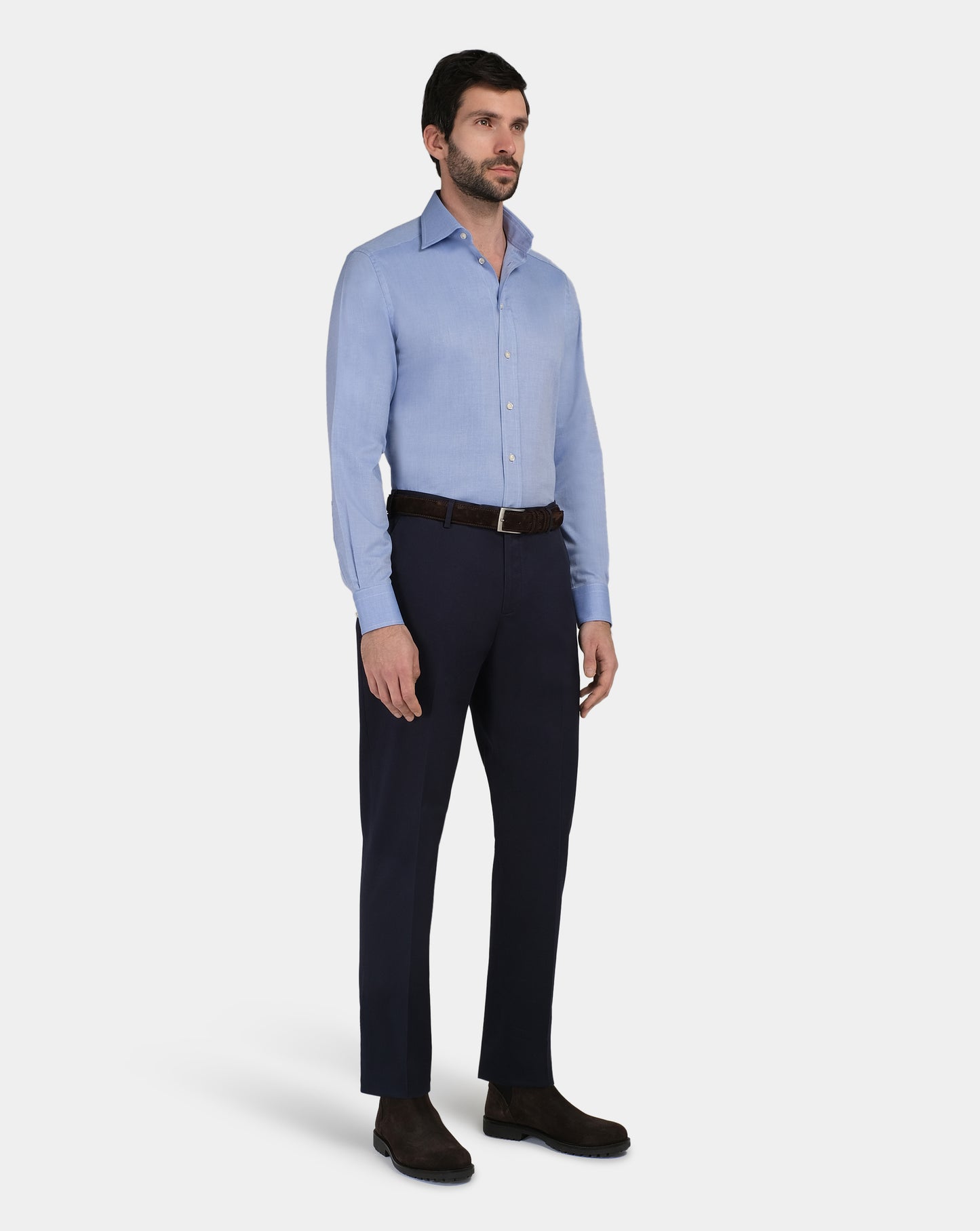 Camicissima Permanent Press Men’s Slim Fit Azure Shirt