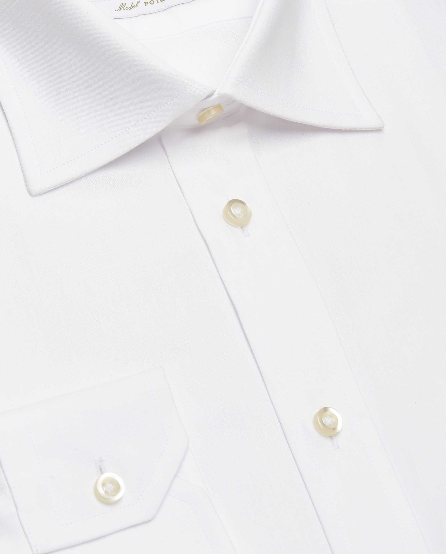 Camicissima Men’s Fitted White Permanent Cotton Shirt