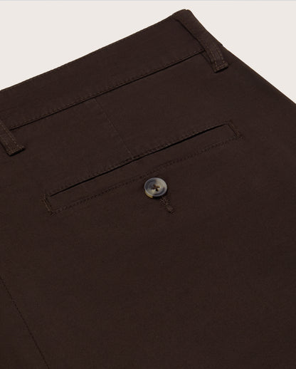 Camicissima Men's Twill Chino Pants - BROWN | PLAIN