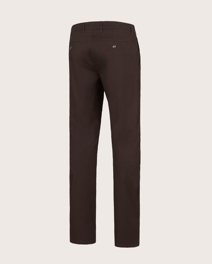 Camicissima Men's Twill Chino Pants - BROWN | PLAIN
