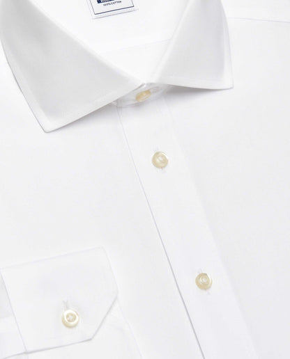 Camicissima Men’s Fitted White Shirt – Non-Iron Permanent | Plain | Full Sleeves