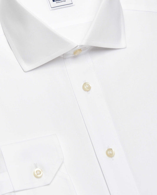 Camicissima Men’s Fitted White Shirt – Non-Iron Permanent | Plain | Full Sleeves
