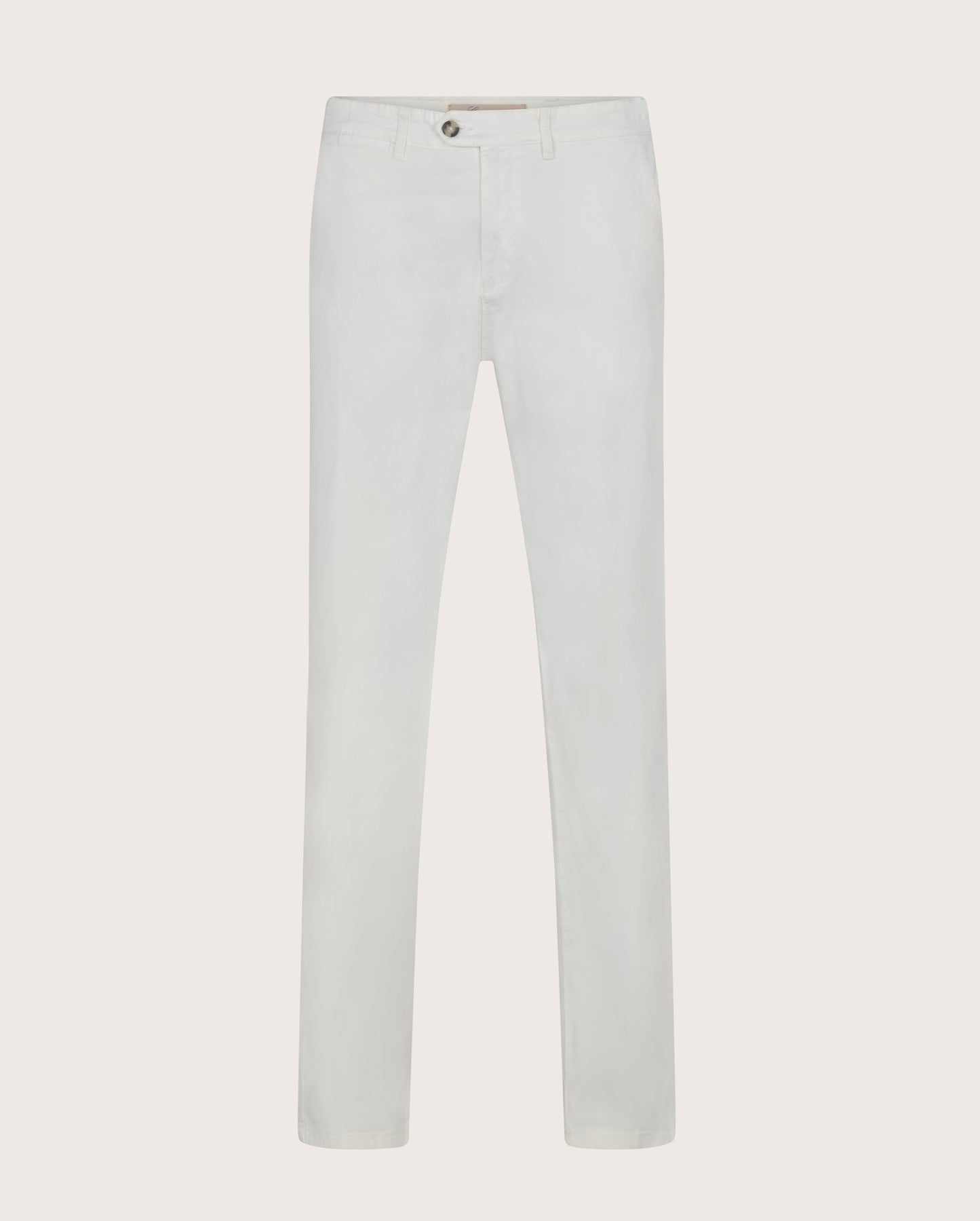 Camicissima Men's Twill Chino Pants - WHITE | PLAIN