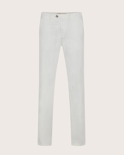 Camicissima Men's Twill Chino Pants - WHITE | PLAIN