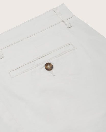 Camicissima Men's Twill Chino Pants - WHITE | PLAIN