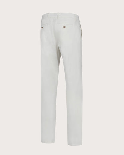 Camicissima Men's Twill Chino Pants - WHITE | PLAIN