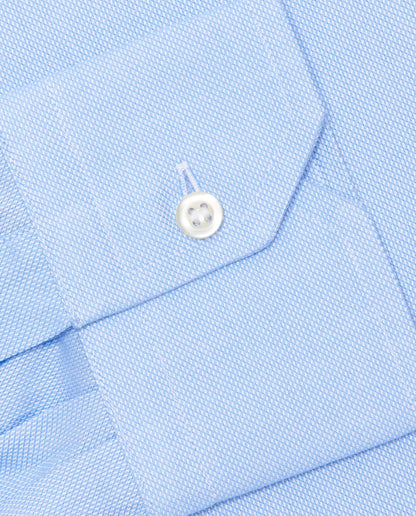 Camicissima Men’s Slim Fitted Self-Design Light Blue Shirt