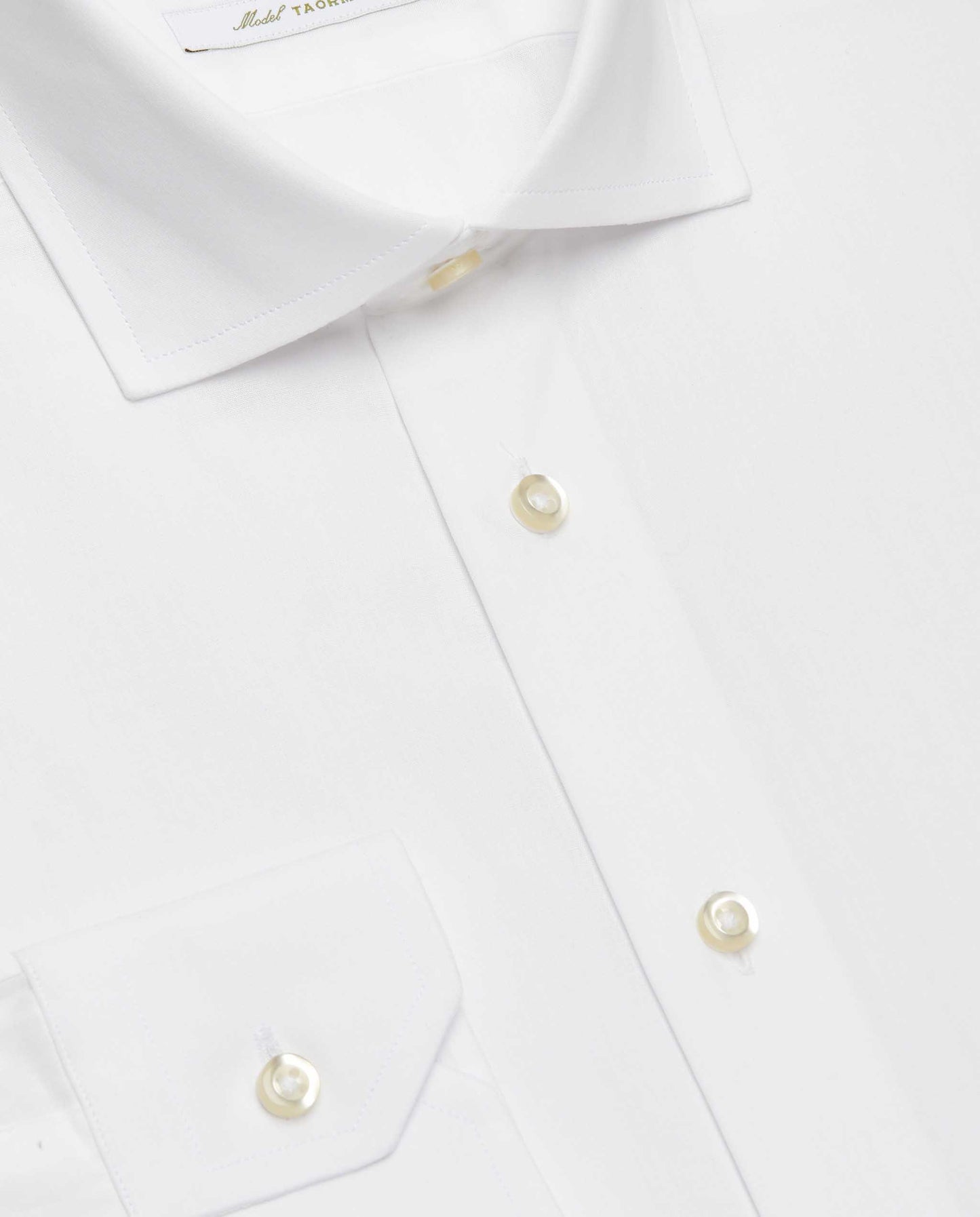 Camicissima Men’s White Easy-Care Permanent Cotton Shirt