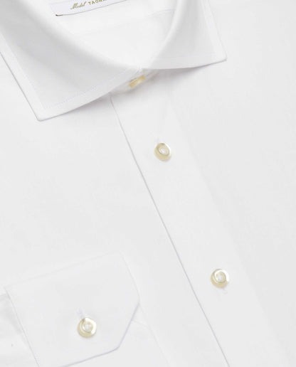 Camicissima Men’s White Easy-Care Permanent Cotton Shirt