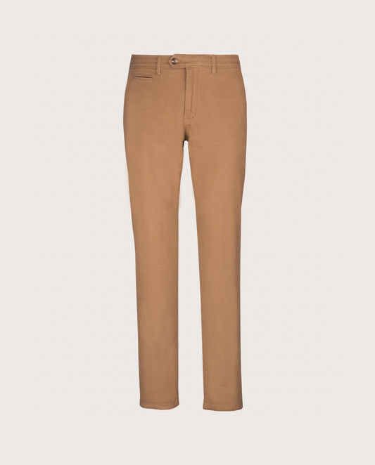 Camicissima Light Brown Cotton Twill Chino Trousers