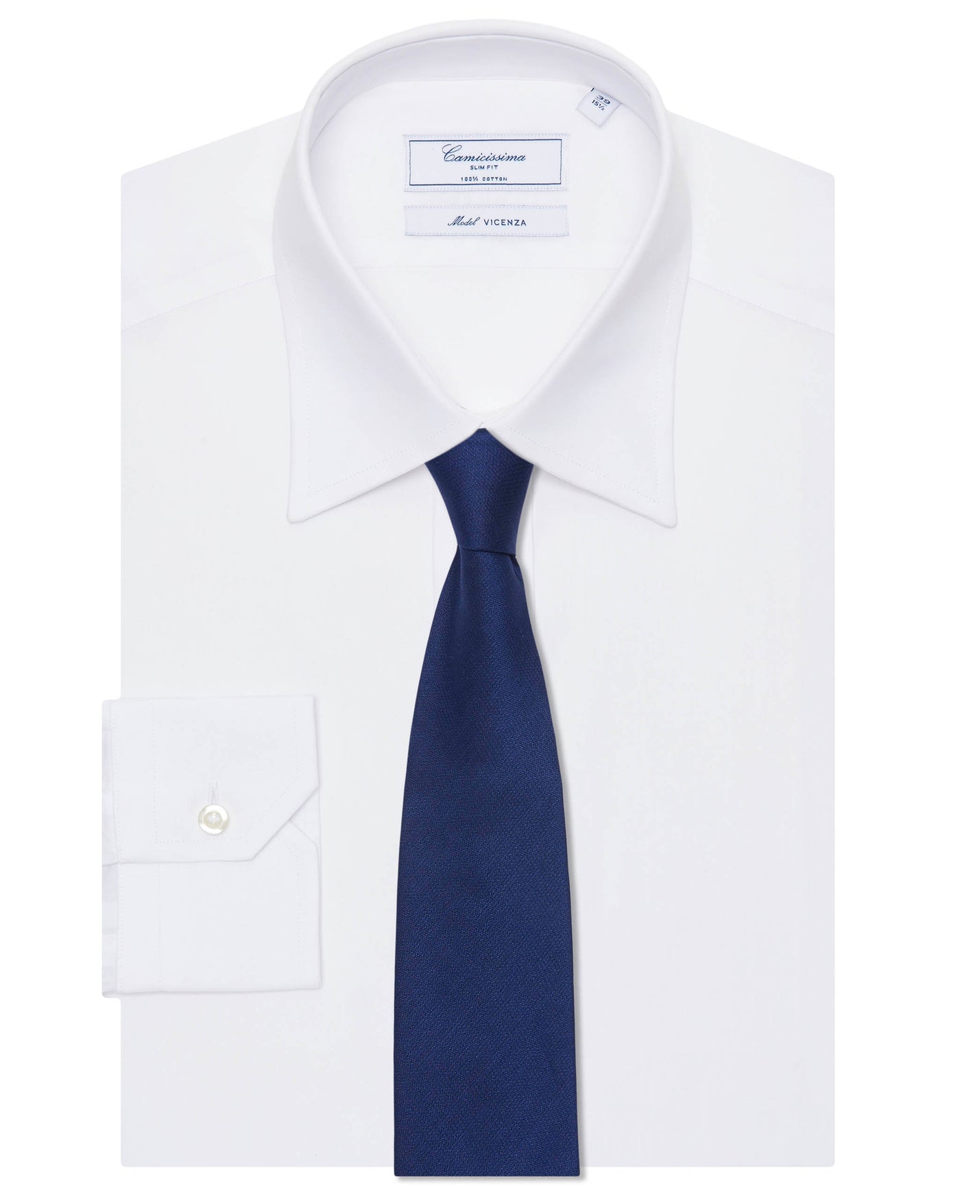 Camicissima Slim Fit White Permanent Press Shirt for Men