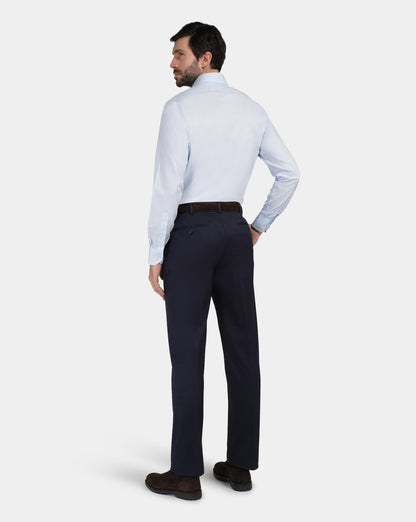 Camicissima Men’s Slim Fit Button-Down Shirt – Light Blue | Non-Iron Permanent | Full Sleeves